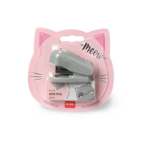 HEFTZANGE TACKER MINI-HEFTZANGE MEOW KATZENPFOTE NEU OVP- SCHOOLBEES
