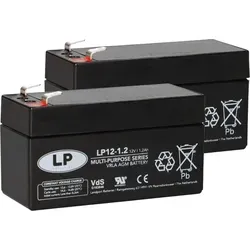 2x LANDPORT VRLA AGM Stützbatterie 12V 1,2Ah – Versorgungsbatterie Bordnetz passend für Mercedes-Benz