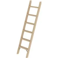 PROREGAL® Anlegeleiter Holz - Stufen-Anlegeleiter ohne Traverse - Hochwertige Holzleiter in Industriequalität, maximal belastbar bis 150 kg, ideal für sichere Arbeiten in der Höhe. Made in Germany mit 15 Jahren Garantie.