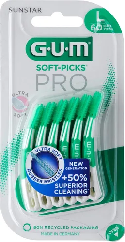 GUM® SOFT-PICKS® PRO Large, 30 Stück mit Reiseetui Zahnzwischenraumbürste