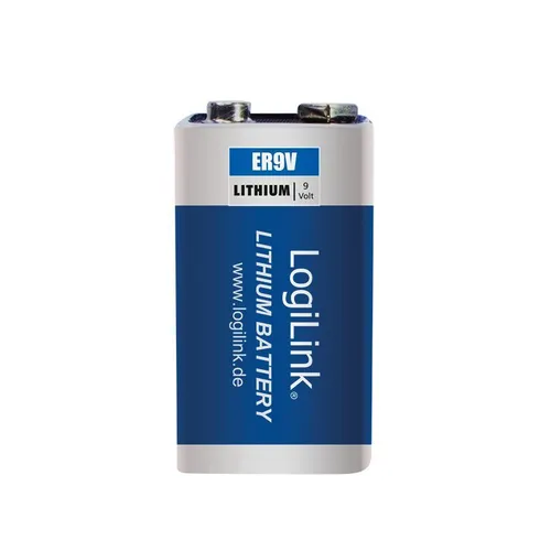 Logilink 9V Block-Batterie 1200mAh Ultra Power ER9V Lithium Batterie