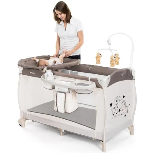 Hauck Kinderreisebett Babycenter Zoo in beige von hauck