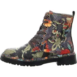 Laura Vita Schnürstiefeletten Damen 32313236383034 Schwarz 38 EU - Elegante Schnürstiefeletten von Laura Vita in Schwarz, ideal für modebewusste Damen. Der praktische Reißverschluss sorgt für einfachen Ein- und Ausstieg, während der Materialmix für einen besonderen Look sorgt.