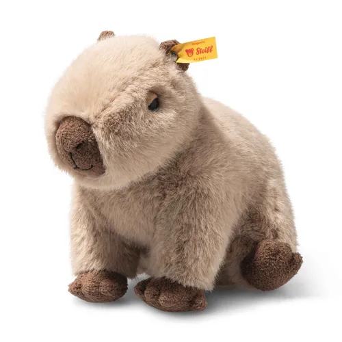 Steiff Kuscheltier Chip Capybara - 23 cm Plüschfreund für Kinder - Kuscheliges Steiff Plüschtier Chip Capybara, ein treuer Begleiter für Kinder. Mit liebevoller Handarbeit gefertigt und bei 30 °C waschbar. Ideal als Geschenk für kleine Kuschelfreunde!