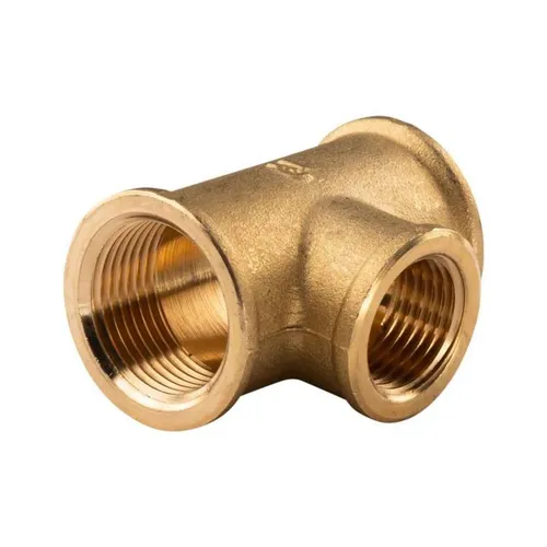 Messing Gewinde-Fitting T-Stück Mittelabgang reduziert 3/4