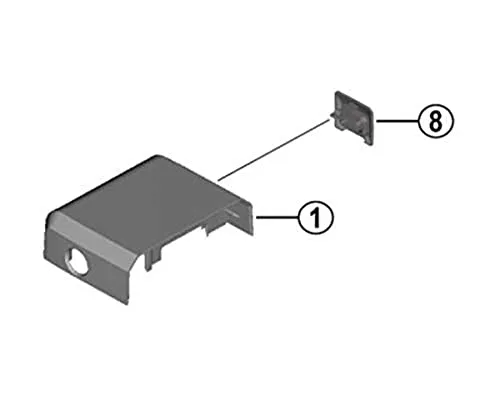 SHIMANO Fahrradakkuhalter Oberes Gehäuse BM-E6000-A/-B - Praktisches Gehäuse für Shimano Fahrradakkus, robust und leicht zu montieren, ideal für den sicheren Einsatz im Alltag.