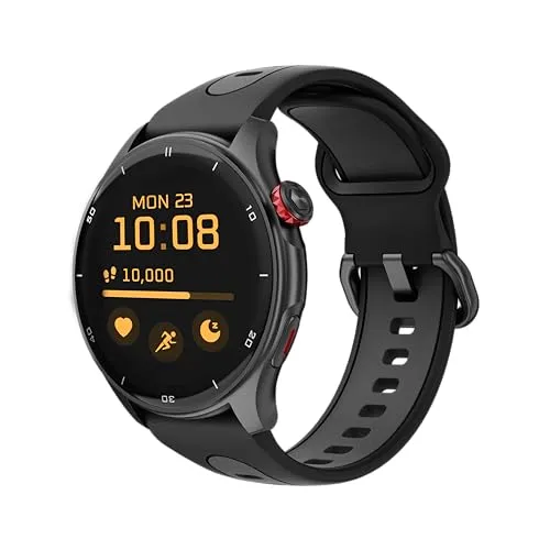 myPhone Watch Adventure Black - Smartwatch für Outdoor-Enthusiasten mit GPS-Tracker und bis zu 14 Tagen Akkulaufzeit. Ideal für präzises Gesundheits- und Aktivitätsmonitoring.