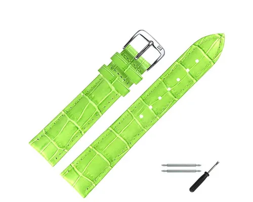 MARBURGER Uhrenarmband 14mm Leder Alligator Prägung