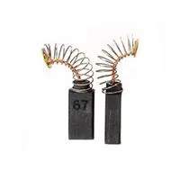 Set aus 2 anpassbaren Kohlen für Bosch. Abmessungen: 6,4x6,4x16mm.