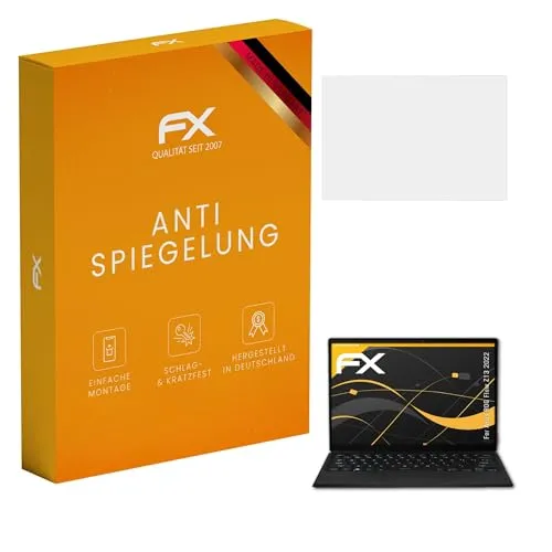 atFoliX Panzerfolie kompatibel mit Asus ROG Flow Z13 2022 Schutzfolie, entspiegelnde und stoßdämpfende FX Folie (2X)
