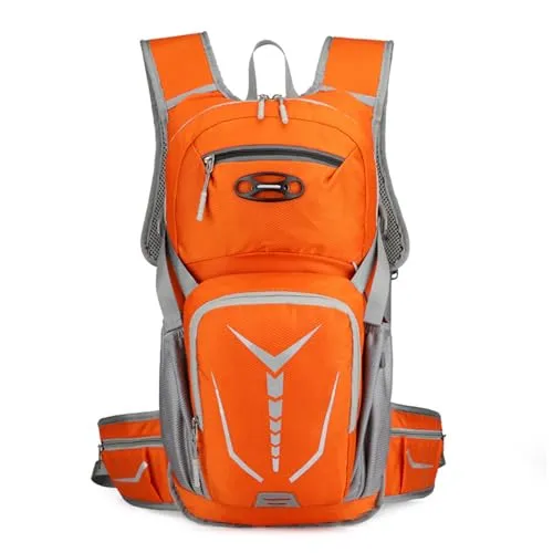 PORRASSO Wanderrucksack Wasserdichter Rucksack 20L Leichter Reiserucksack Hiking Backpack Tagesrucksack für Damen Herren Trekking Radfahren Klettern Reisen Sport Orange