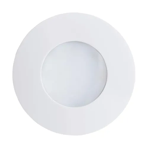 EGLO LED Einbauleuchte Margo, Einbaulampe aus Aluguss, Edelstahl und Glas, Farbe: Weiß, Ø: 8,4 cm, IP65
