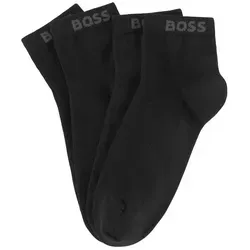 BOSS Sneakersocken (Set, 2-Paar) mit eingenähtem Markenschriftzug schwarz 39-42