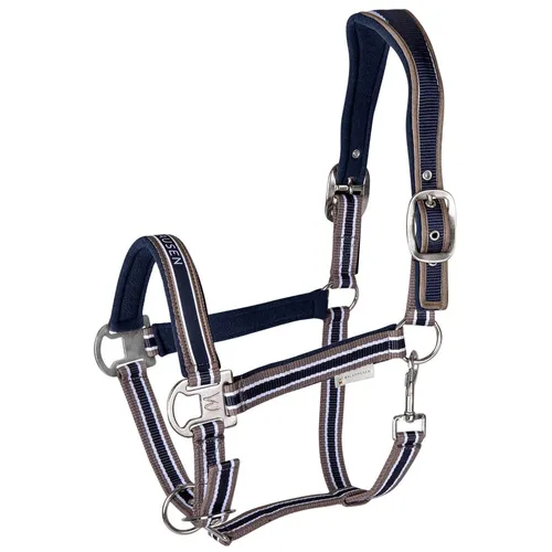 Waldhausen Nachtblau/Taupe Pony Halfter Athletic Nylonhalfter
