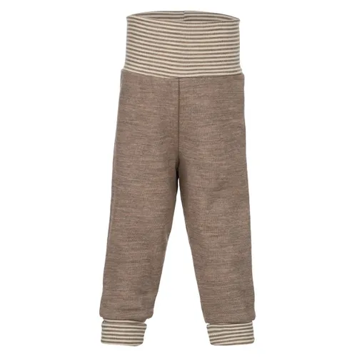 Engel Baby-Hose Lang mit Nabelbund - Fleecehose Gr 62/68 braun - Hosen für Baby-Jungen aus 100% Schurwolle, besonders weich und warm für den Alltag; ideal für kleine Entdecker in Größe 62/68.