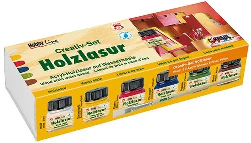 KREUL Holzlasur Creativset 6 x 20 ml