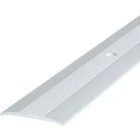 Dalsys Übergangsprofil aus Aluminium, 1-St - Dämmstoffe für Höhenausgleich von Fußböden, robuste Türschwelle in edlem Silber, ideal für Laminat & Parkett