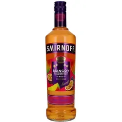 Smirnoff Mango & Passionfruit Vodka 25% Vol. 0,7l - Fruchtiger Wodka mit Mango- und Passionsfruchtgeschmack, perfekt für Cocktails und erfrischende Drinks.