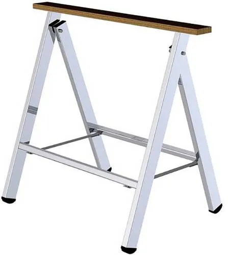 MUNK Arbeitsbock ML 30413 - Klappbar und Stabil - Leiter für sicheres Arbeiten, bis 150 kg Tragkraft, klappbar aus Aluminium, platzsparend und ideal für Handwerker oder DIY-Projekte.