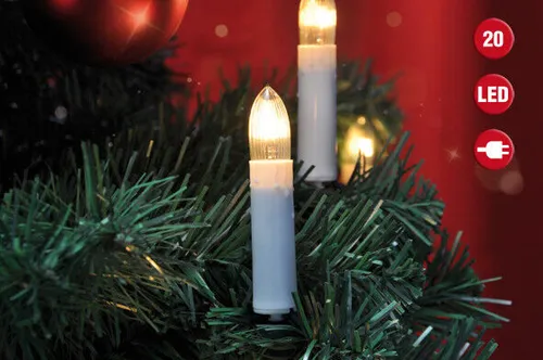 Lichterkette mit 20 LEDs mit Klammern 6,80 m Lichter Kette LED-Lichterkette neu