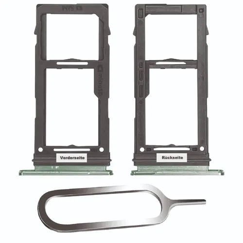 SAMSUNG GALAXY S10 / PLUS SIM KARTEN HALTER TRAY ADAPTER SLOT SINGLE Prism Grün