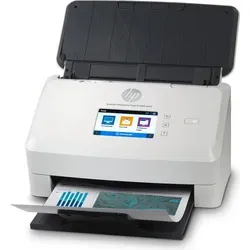 HP ScanJet Enterprise Flow N7000 snw1 Dokumentenscanner - Duplex ADF Scanner für A4, 75 Seiten/Min. Scannt Vorder- und Rückseite in einem Durchlauf und bietet intuitive Bedienung über 10,9 cm LCD-Display. Ideal für effiziente Dokumentenverwaltung.