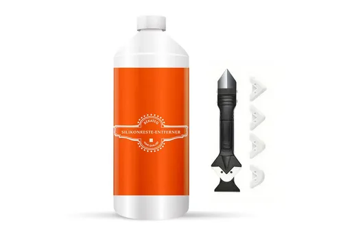 BEKATEQ LS-575 Silikonreste Entferner inkl. Werkzeug Allzweckreiniger (Set beinhaltet 1x Entferner (250 ml) und 1x Fugenwerkzeug, [- Silikonentferner, Silikonfugen Reiniger Silikon Wachs Dichtstoff für Keramik, Glas, Metall)