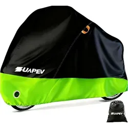 Fahrradabdeckung Wasserdicht 210D Polyester 195x70x110cm - Möbelschutzhüllen, robust und wetterfest für optimalen Schutz Ihres Fahrrads im Freien.