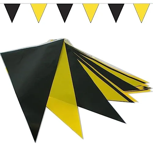 Goodymax® Wimpelkette 10 m Schwarz-Gelb von Goodymax