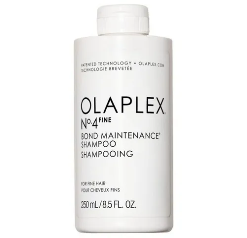 Olaplex No.4 FINE Bond Maintenance Shampoo 250ml – Volumen Shampoo für feines Haar - Das Olaplex No.4 FINE Bond Maintenance Shampoo reinigt sanft und sorgt für mehr Volumen und Fülle. Ideal für feines Haar, bietet es Pflege und Schutz dank bewährter Technologie für geschädigte Haarstrukturen.