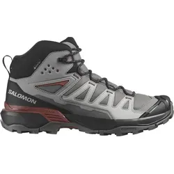Salomon X Ultra 360 Mid Gore-Tex Herren Wanderschuhe - Gris/argent - 44 - Wanderschuhe für Herren mit Gore-Tex-Technologie, wasserdicht und atmungsaktiv, ideal für jedes Abenteuer in der Natur.