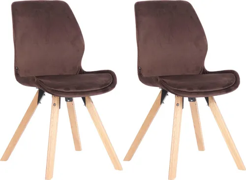 CLP 2er Set Stuhl Luna in braun von CLP