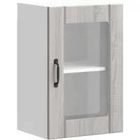 vidaXL Küchen-Hängeschrank Lucca Grau Sonoma mit Glastür von vidaXL