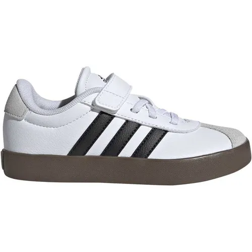 adidas Kinderschuhe VL COURT 3.0 EL C in Weiß, Größe 33 1/2 in braun von adidas