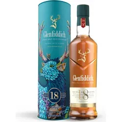 Glenfiddich 18 Years Festive Tube Single Malt Scotch Whisky