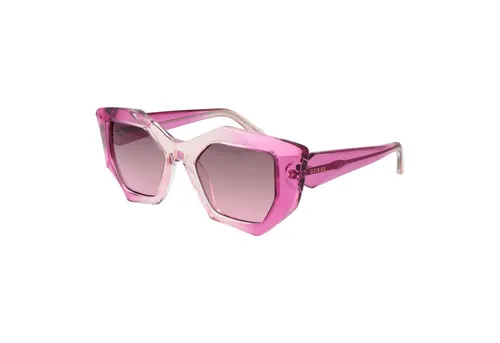 Guess GU7897 77T 50 Sonnenbrille - Elegante Sonnenbrille von Guess mit extravagantem pinkem Rahmen und 100% UVA & UVB Schutz. Ideal für modebewusste Frauen, die mit einem Farbverlauf Akzente setzen möchten.