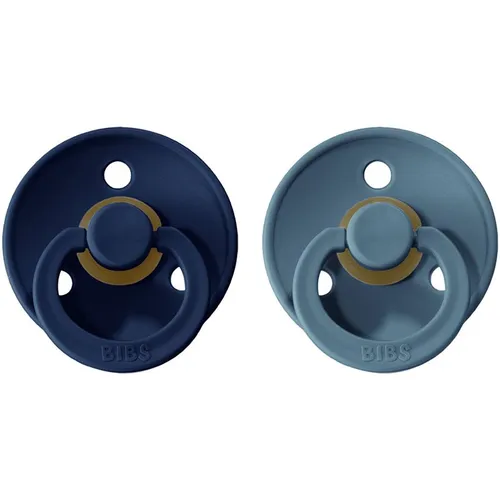 BIBS Colour Natural Rubber Size 1: 0+ months Schnuller Deep Space / Petrol 2 St.