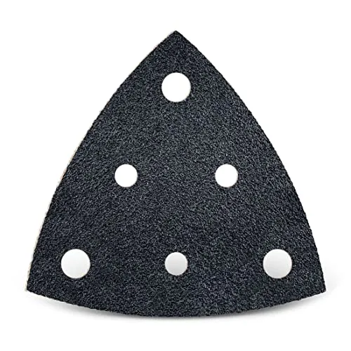 MENZER Black Klett-Schleifblätter, 82 mm, 6-Loch, f. Deltaschleifer, Siliciumcarbid (25 Stk.) K36