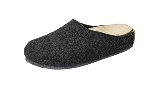 Weeger-Hausschuh mit Wechselfussbett anthrazit Gr. 38