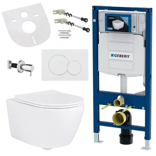 Geberit Taharet Bidet Hänge WC Set mit Softclose von Belvit
