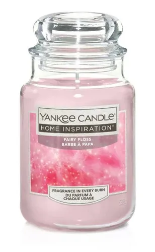 Yankee Candle Duftkerze Großes Glas Fairy Floss 538 g rosa Duft Kerze Duftkerzen