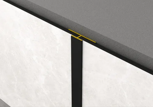 Rock the Wall T-Profil schwarz 280 x 3 x 0,69 cm in schwarz von Krono Original