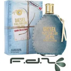 Diesel Fuel For Life Denim Collection Women's EDT 75ml - Damen Eau de Toilette, 75ml, mit einem einzigartigen, frischen Duft, der Lebensfreude und Freiheit verkörpert.