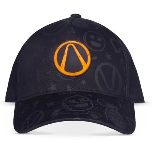 Borderlands Rubber Patch Logo Baseball Cap - Stylische Strapback Cap mit gummiertem Logo-Patch, ideal für jeden Look und perfekt für Fans der Borderlands-Serie. Einheitsgröße für optimalen Tragekomfort.