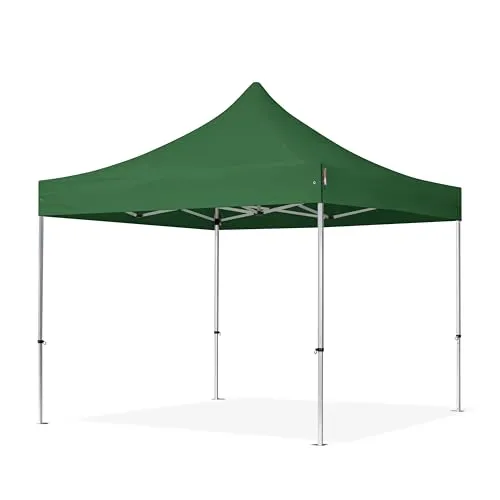 TOOLPORT 3x3m Aluminium Faltpavillon in grün von Toolport