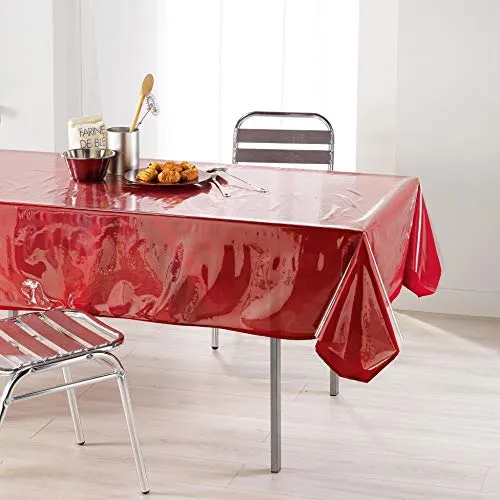 Décor Ligne 1710281 Nappe Cristal Uni Tischdecke, Transparent, 140 X 240 cm