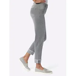 Sieh an! Jeansshorts 7/8-Jeans komfortabel grau 27