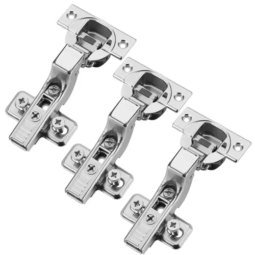 3er Set BLUM Topfband Innenanschlag 71B3750 110° mit Schließautomatik inkl. Montageplatte 173L8100 und Systemschrauben