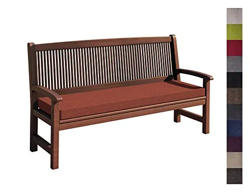 sunnypillow Bankauflage Outdoor - Komfortable Sitzkissen für Gartenbänke - Hochwertige Bankauflage 150 x 40 x 5cm, wasserabweisend und pflegeleicht, verwandelt Ihre Gartenbank in einen gemütlichen Lieblingsplatz.