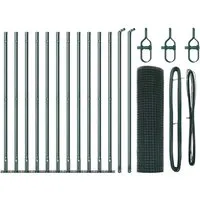 vidaXL Zaun mit Pfosten Grün 0,4 x 25 m Stahl - Gartenzaun aus robustem, UV-beständigem Stahl, ideal für sichere Außenbereiche. Wetterfest und korrosionsbeständig, bietet er eine elegante Barriere für Gärten und Terrassen.